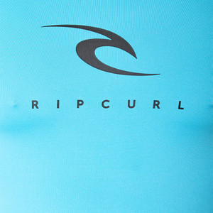 2023 Rip Curl Mens Corps Short Sleeve Rash Vest 12JMRV - Blue